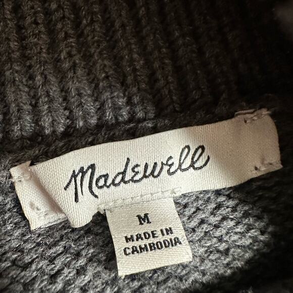 Madewell Gray Turtle Neck Sweater - Picture 3 of 5